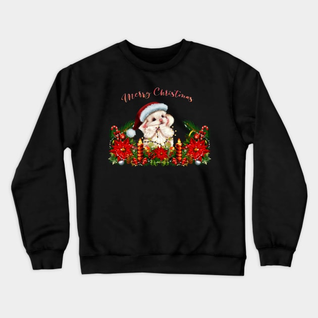 Cute fantasy christmas animal Crewneck Sweatshirt by Nicky2342